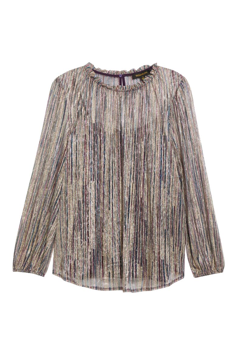 Metallic Top, Main, color, PINK MULTI