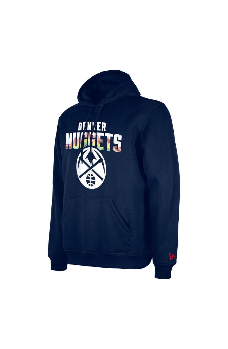 New Era Men's New Era  Navy Denver Nuggets 2024/25 City Edition Pullover Hoodie, Alternate, color, 