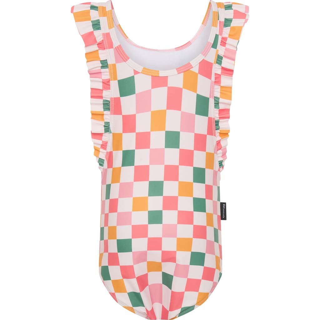 DOT AUSTRALIA DOT AUSTRALIA KIDS' CHECK FRILL SWIM TANK