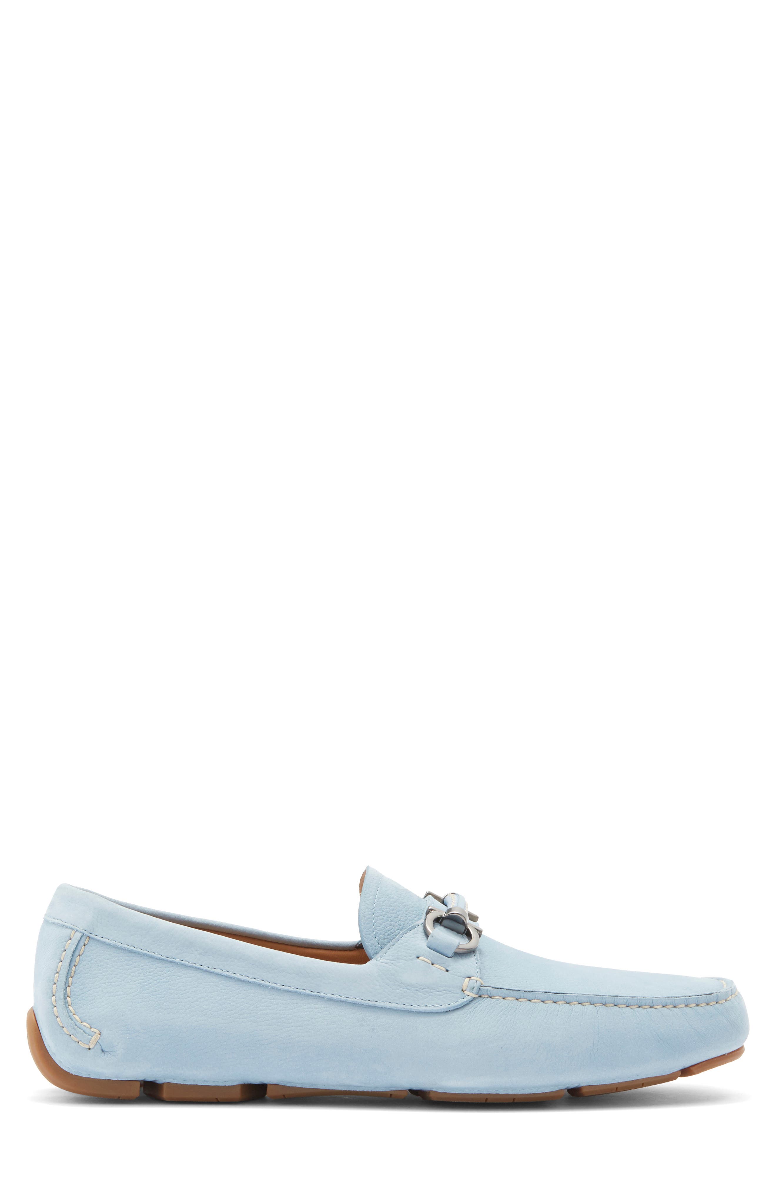 FERRAGAMO Sunday Driving Shoe, Alternate, color, Washed Denim New Biscotto
