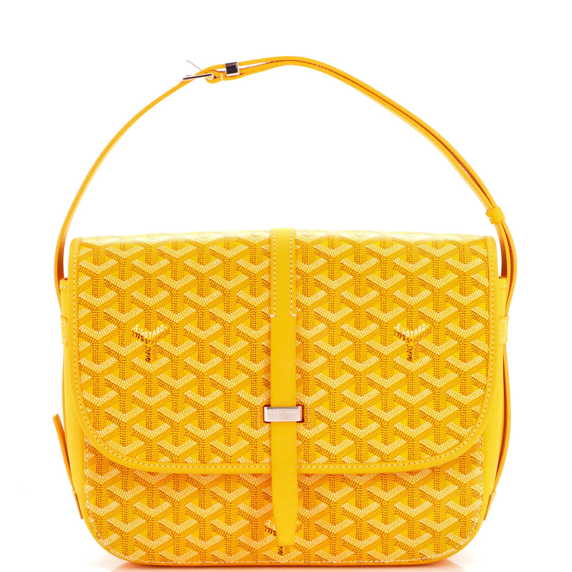 Belvedere II Messenger Bag Coated Canvas MM, Main, color, Yellow