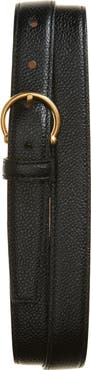 Thom Browne Round Buckle Leather Belt