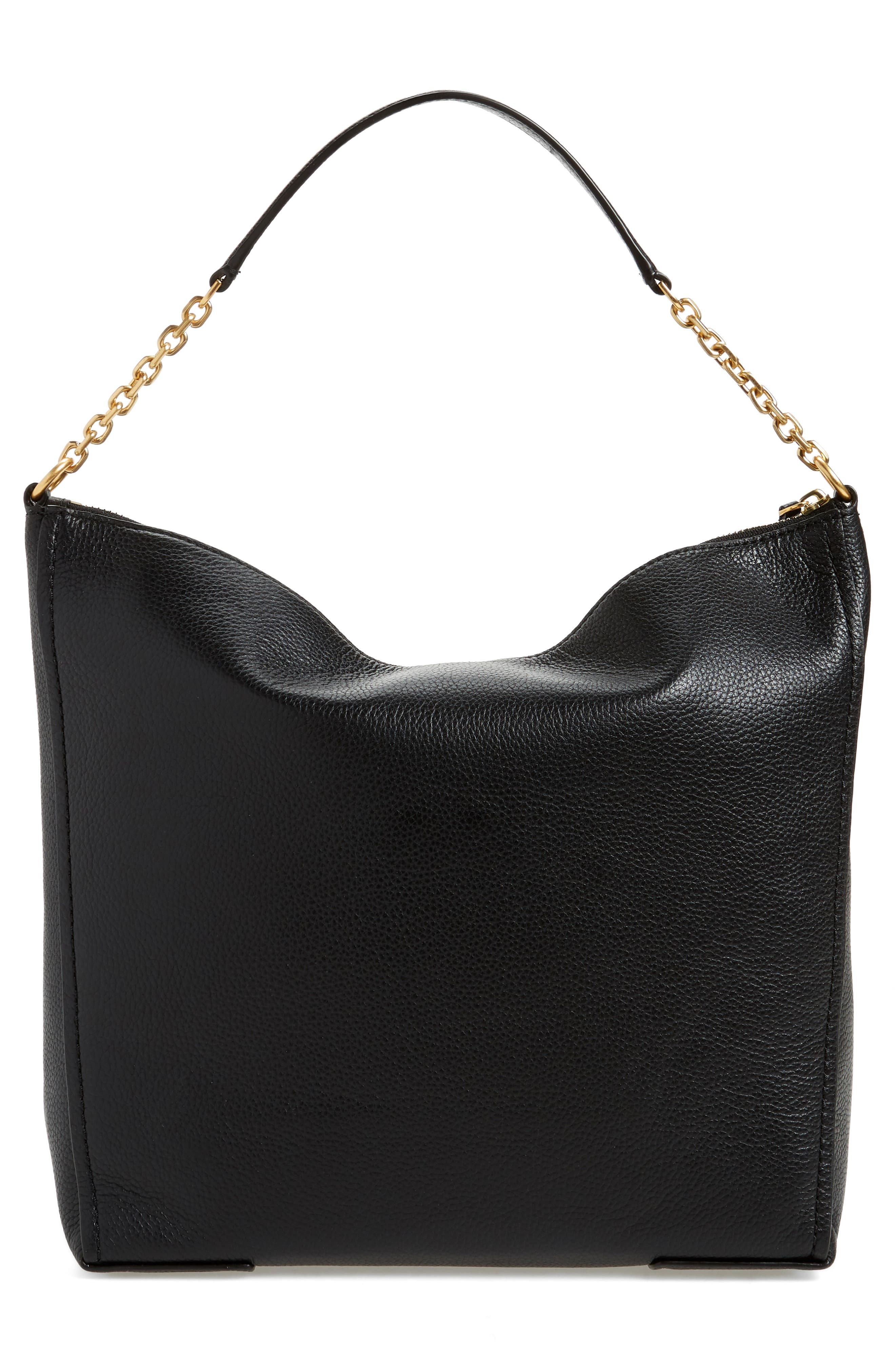 Tory Burch Carson Top Handle Leather Hobo Bag, Alternate, color, 