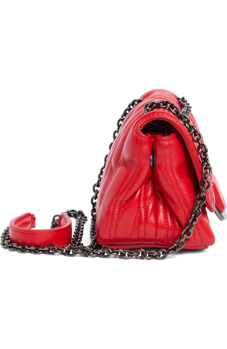 Longchamp Brio Extra Small Leather Shoulder Bag, Alternate, color, Red