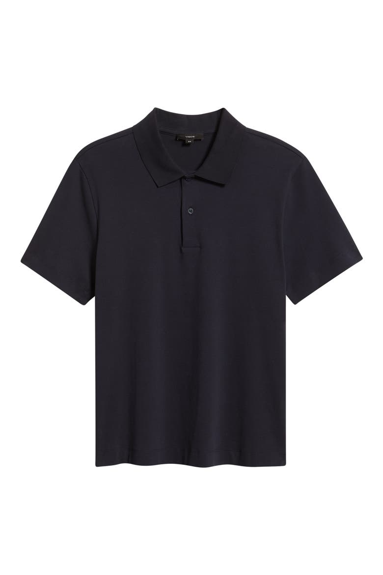 Peach Cotton Jersey Polo Shirt, Alternate, color, COASTAL