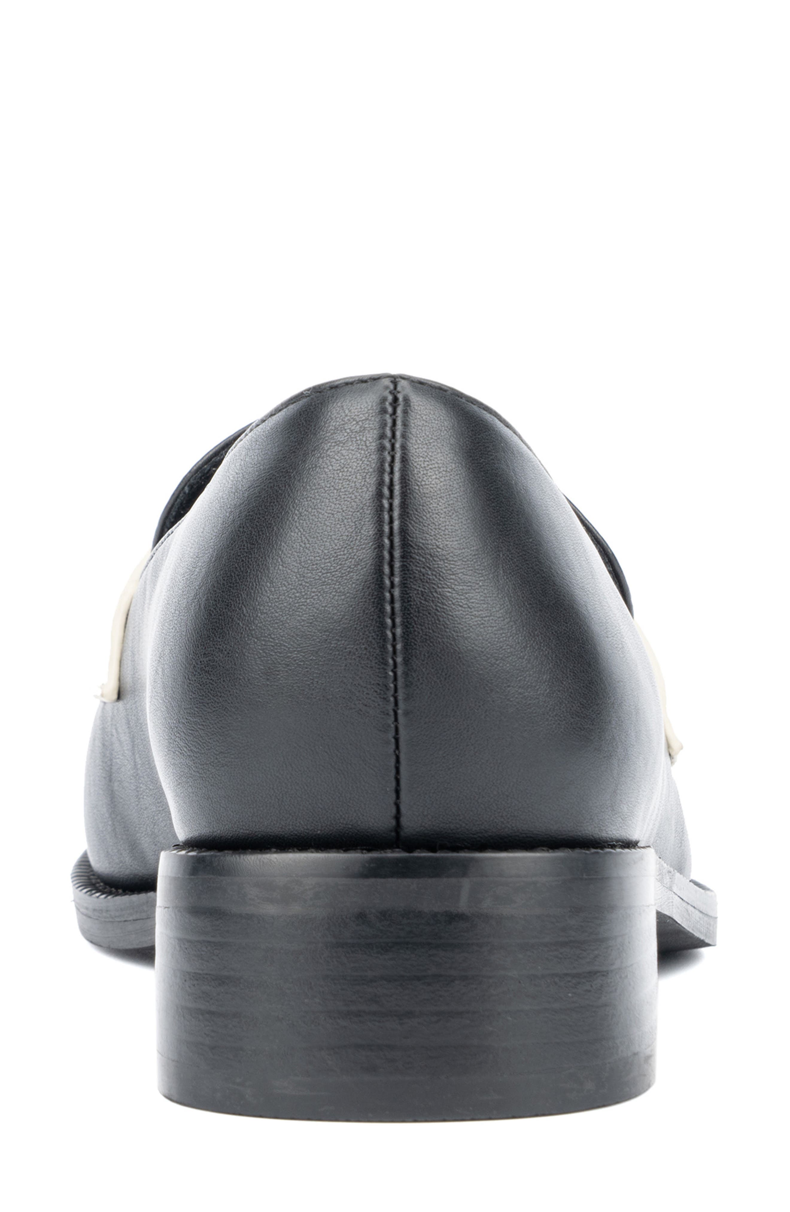 TORGEIS Teagan Penny Loafer, Alternate, color, Black/ White