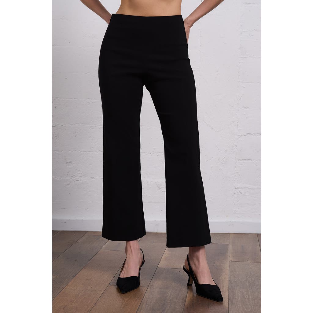 Franne Golde All-season Kick Flare Stretch Pull-on Pant In Black