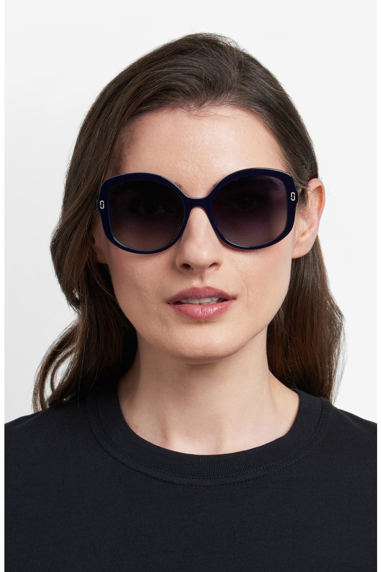 56mm Gradient Round Sunglasses, Alternate, color, 0PJP-9O