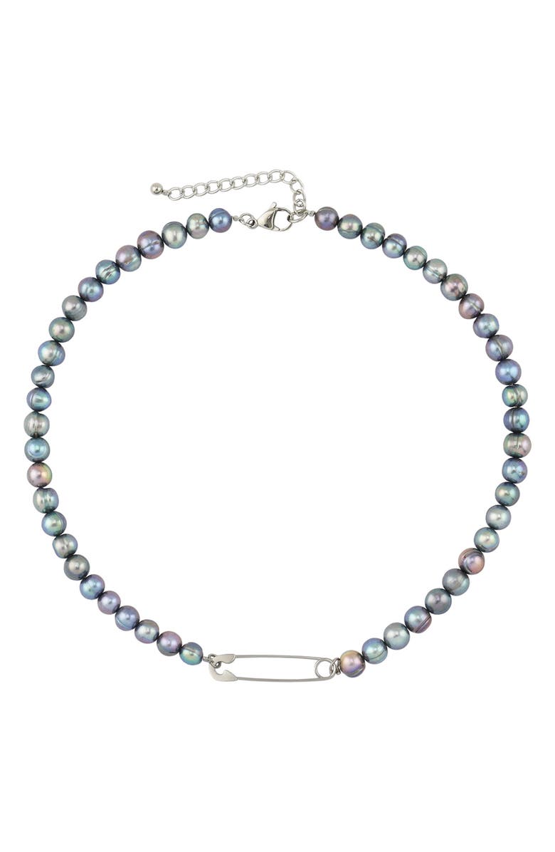 REBL Gender Inclusive Freshwater Pearl Necklace, Main, color, 