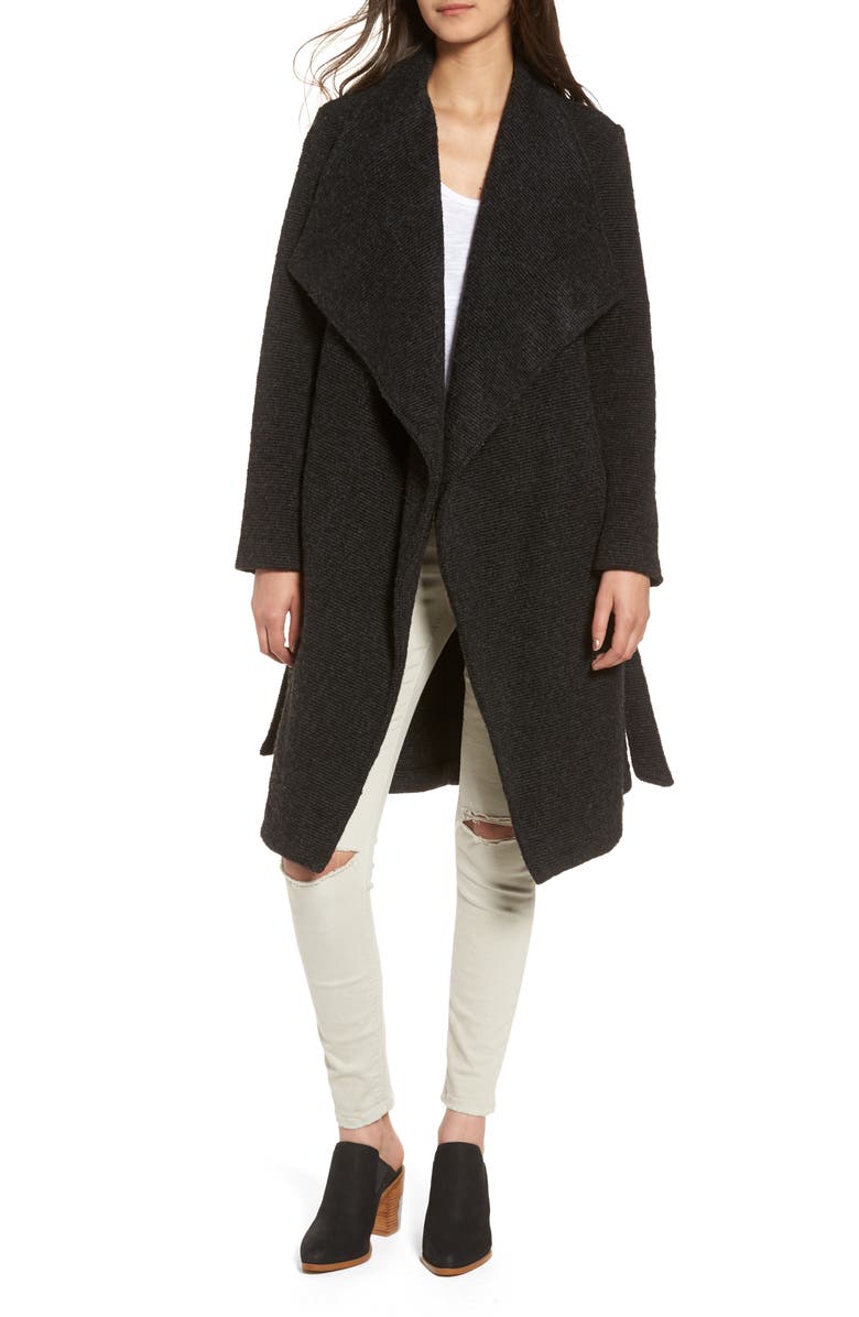 BB Dakota by Steve Madden BB Dakota Issac Ribbed Blanket Coat, Alternate, color, 