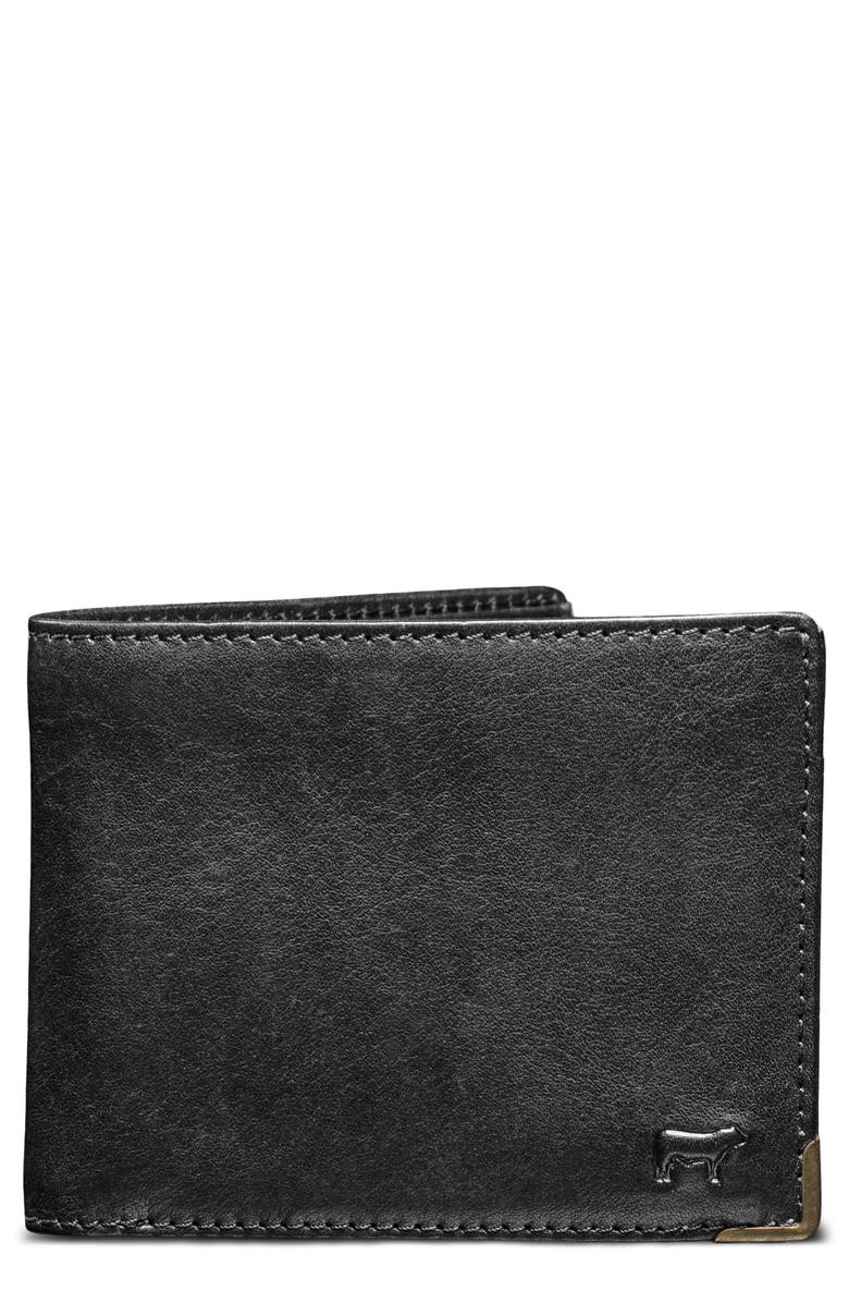 Will Leather Goods The Magnate Leather Bifold Wallet, Main, color, Black