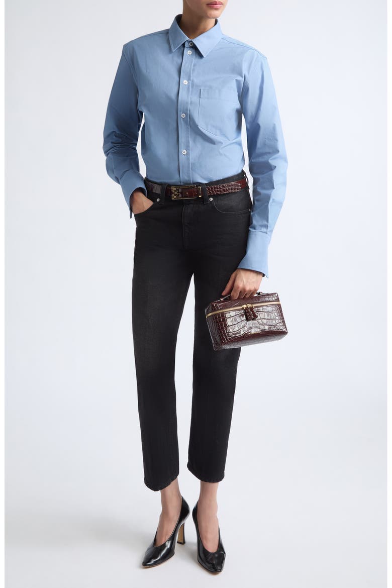 Perry Compact Oxford Button-Up Shirt, Alternate, color, OCEAN MIST