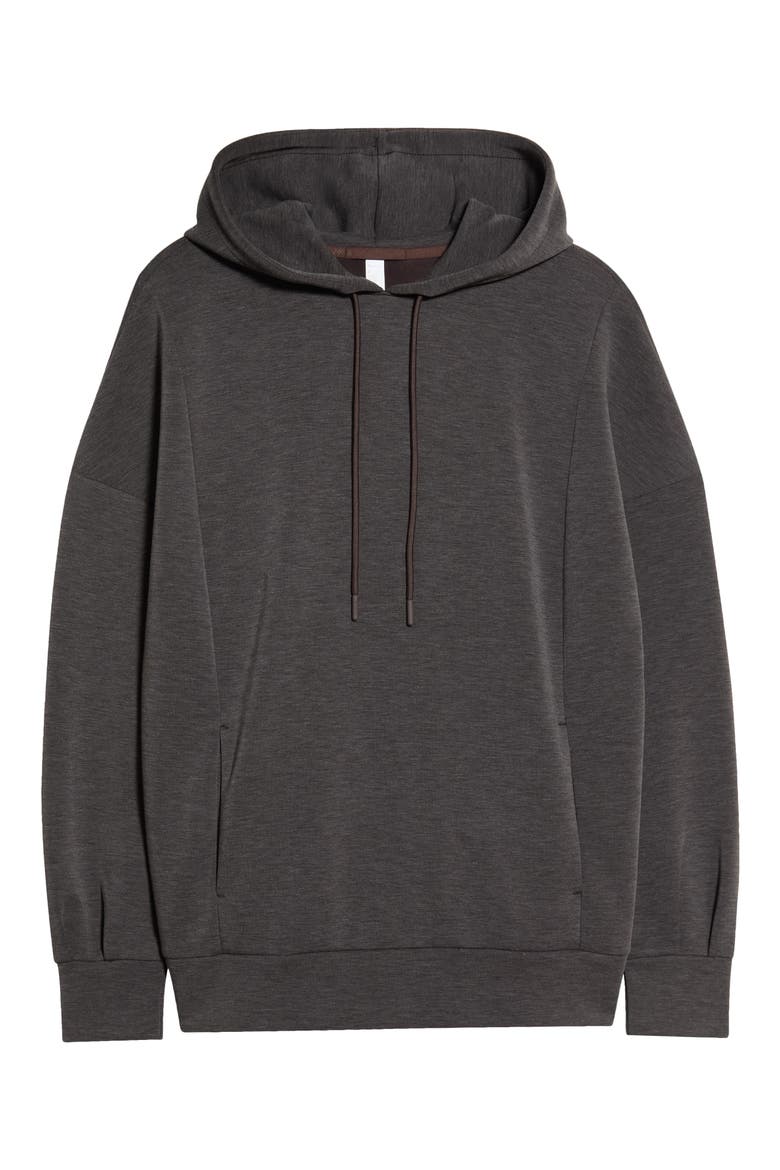 Soft Luxe Relaxed Hoodie, Alternate, color, BROWN MOLE HEATHER
