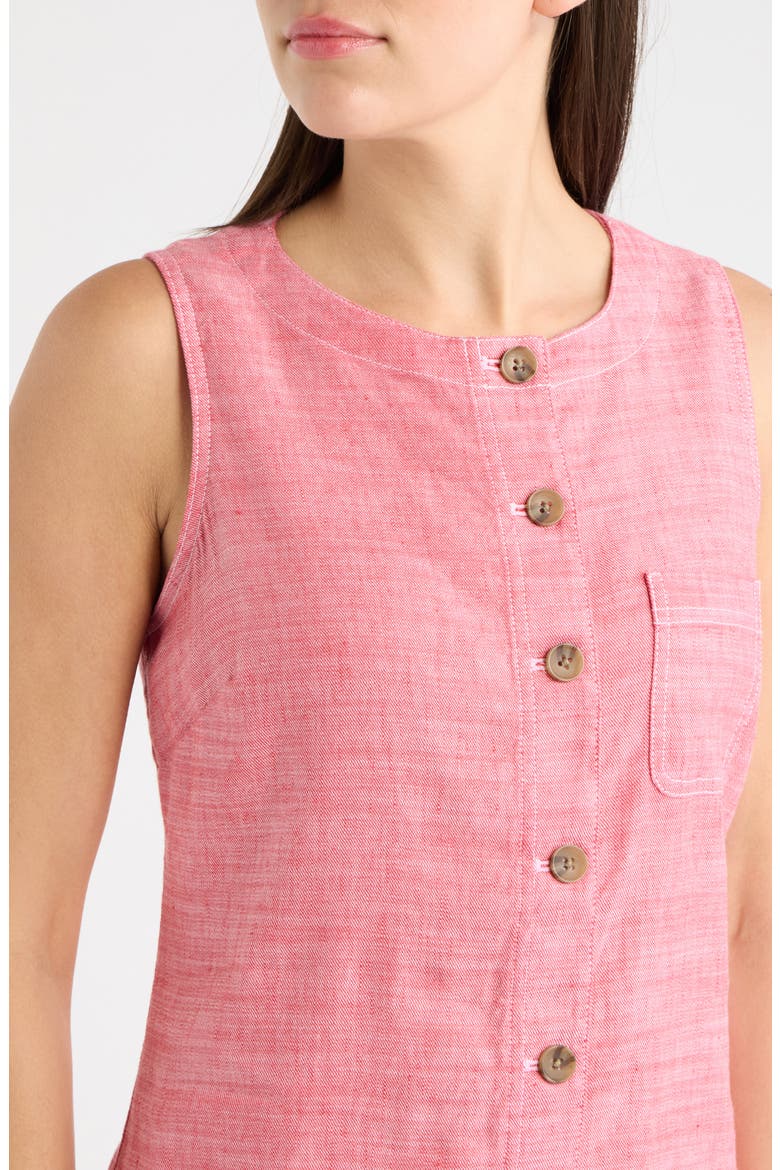 Palm-A-Dora Button Up Dress, Alternate, color, DARK HAVANA