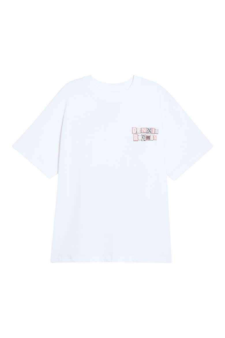 Chaos in the Flesh Cotton Graphic T-Shirt, Alternate, color, WHITE