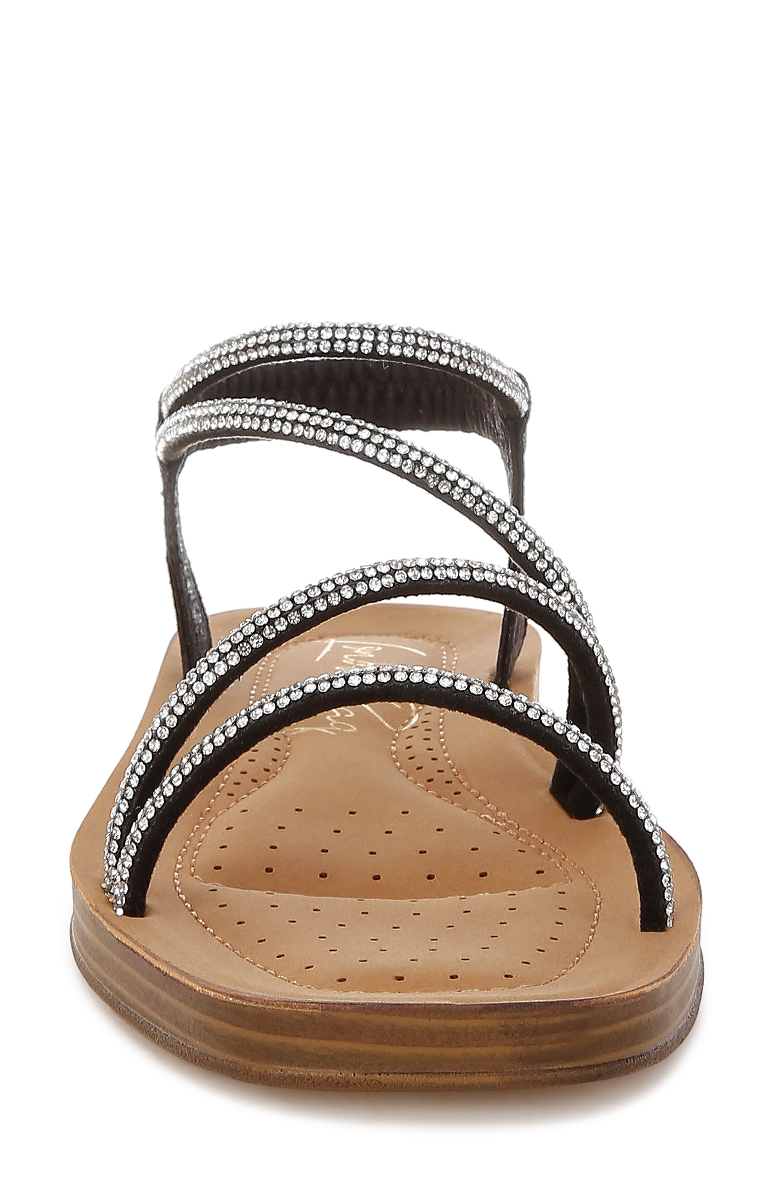LONDON RAG Ridayne Embellished Sandal, Alternate, color, Black
