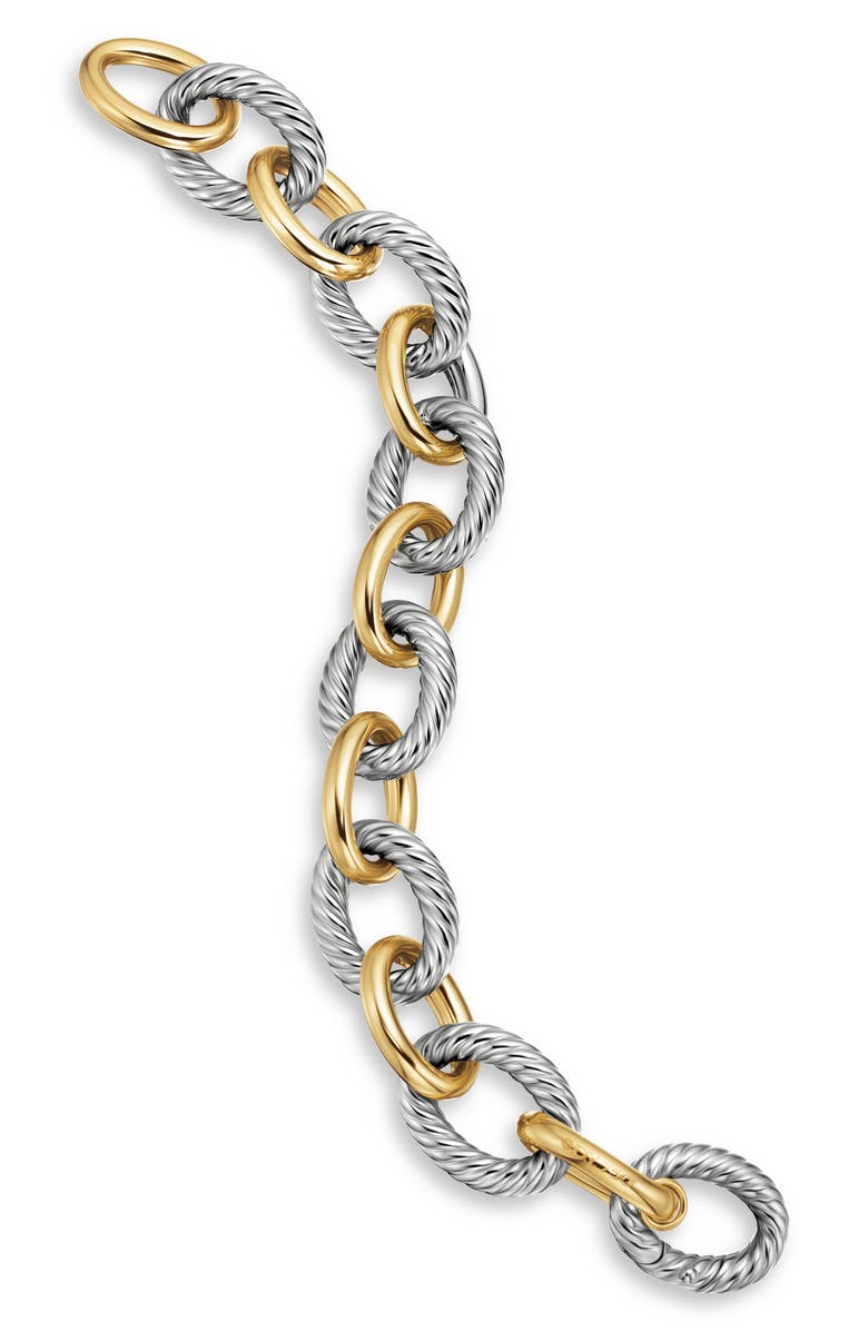 David Yurman Oval Extra Large Link Bracelet with Gold, Alternate, color,