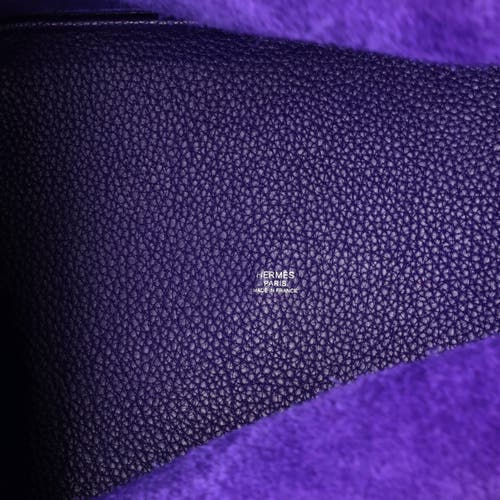 Pre-owned Hermes Hermes Picotin Lock Bag Clemence Gm In Purple