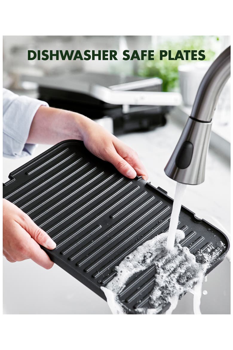 Elite Ceramic Nonstick Multi Grill/Griddle/Waffle Maker, Alternate, color, BLACK