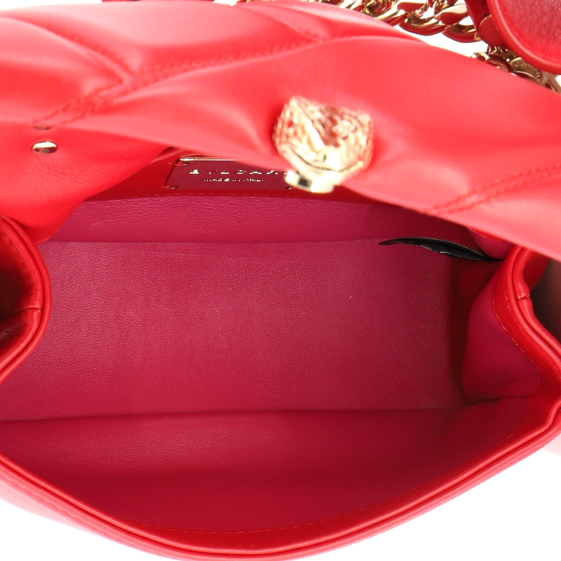 Serpenti Cabochon Shoulder Bag Diagonal Quilted Leather Mini, Alternate, color, Red