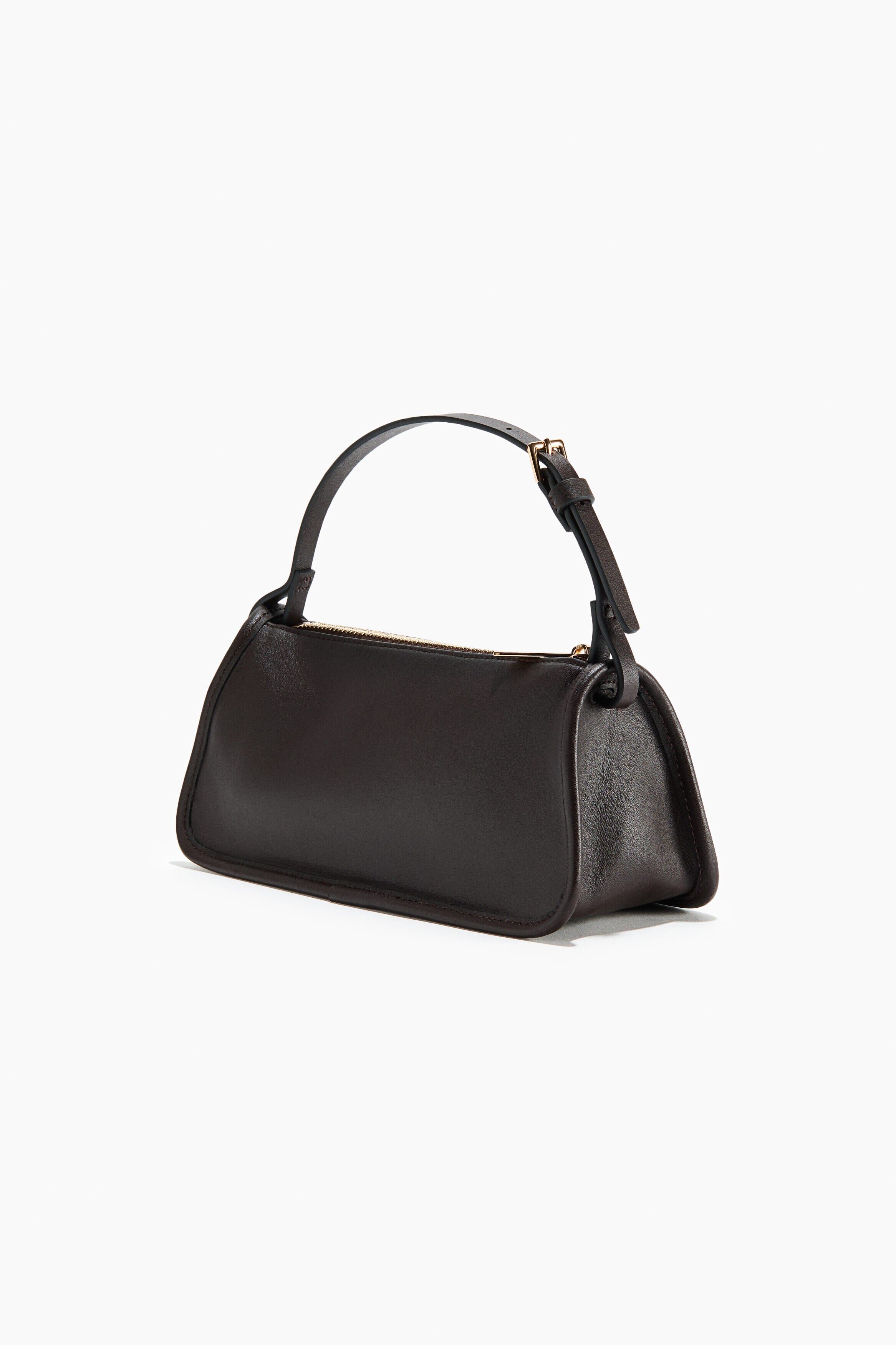 Leather Handbag, Alternate, color, Dark brown