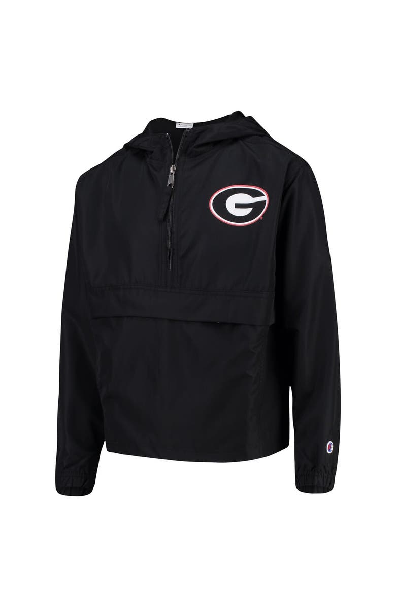 Champion Youth Champion Black Georgia Bulldogs Pack & Go Windbreaker Jacket, Alternate, color, Black