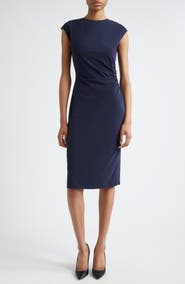 Emporio Armani Ruched Sheath Dress