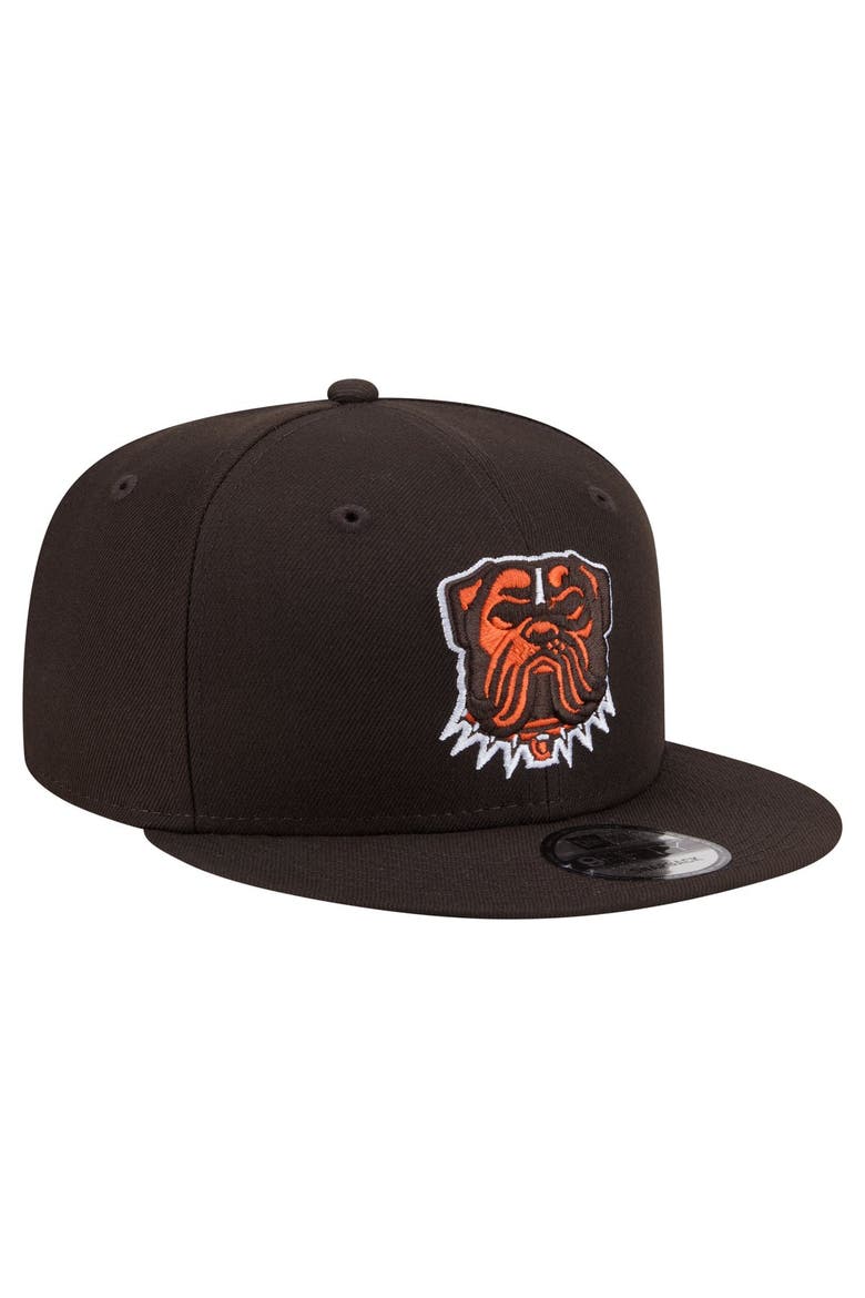 Men's New Era  Brown Cleveland Browns 9FIFTY Snapback Hat, Alternate, color, Brown