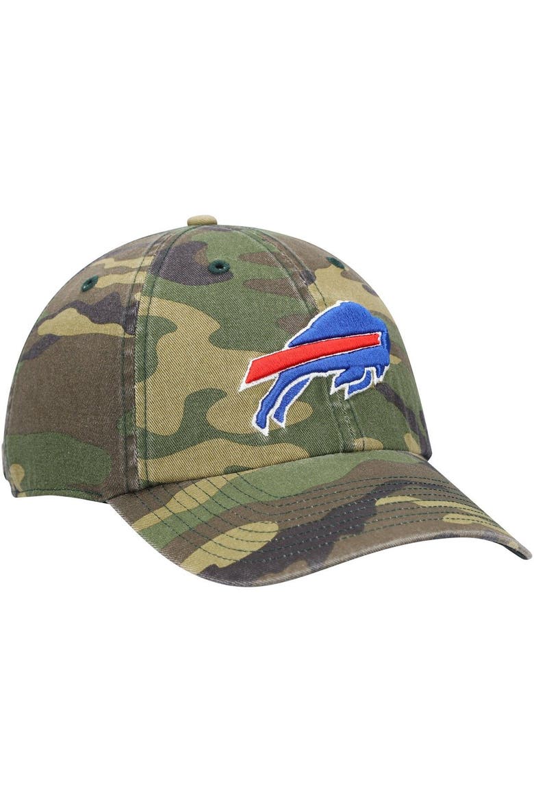 Men's '47 Camo Buffalo Bills Woodland Clean Up Adjustable Hat, Alternate, color, Camo