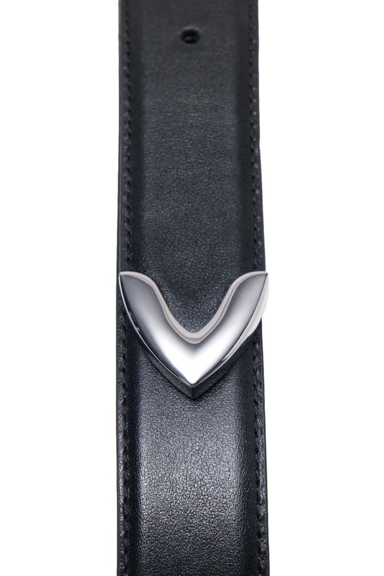 Smooth leather belt, Alternate, color, Black