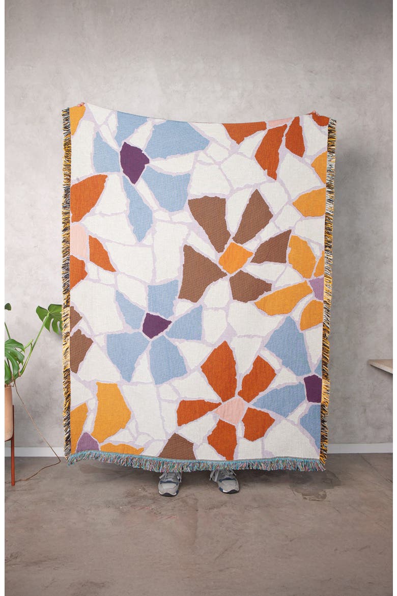 Woven Throw Blanket, Alternate, color, WHITE MULTI