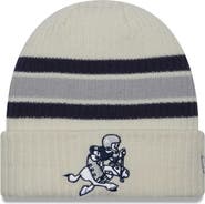 New Era Men's New Era  Cream Dallas Cowboys Vintage Cuffed Knit Hat