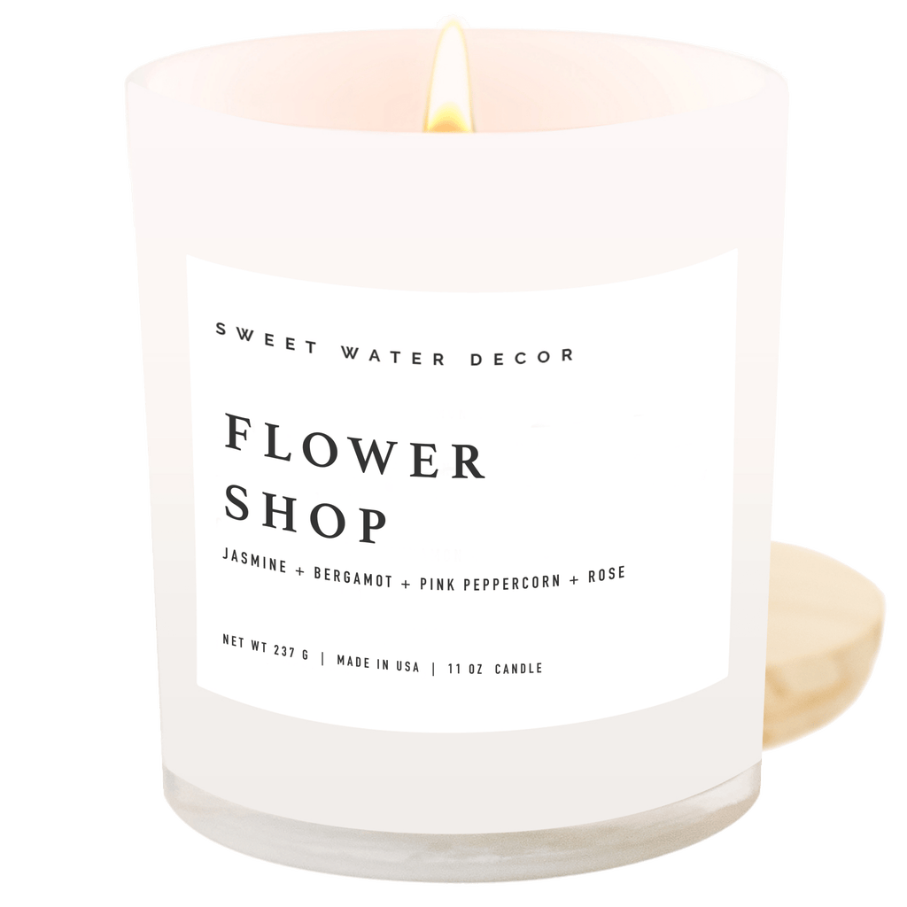 Sweet Water Decor 11oz White Jar Candle In Pink