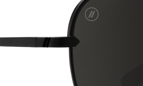 Blenders Eyewear 60.5mm Shadow Polarized Aviator Sunglasses In Animal Print