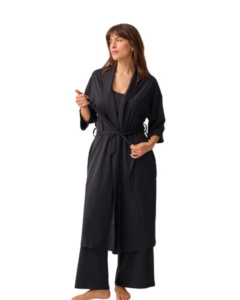 Maternity & Nursing Three-piece Pajama Set