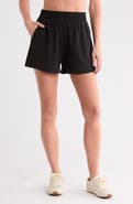 DKNY Hudson High Waist Performance Shorts
