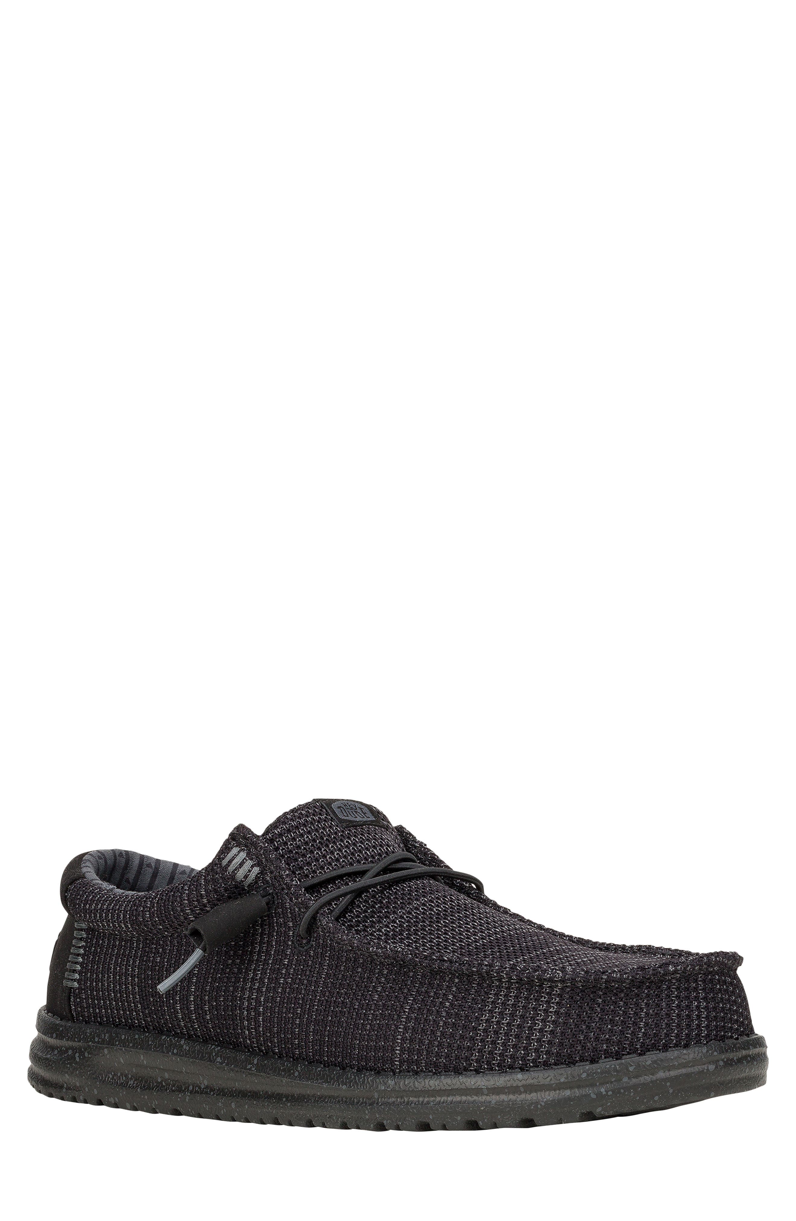 Hey Dude Wally Stretch Sox Slip-on In Black