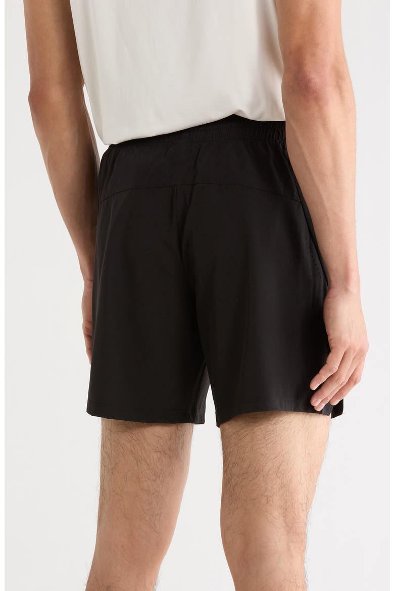 Airborne 7-Inch Woven Shorts, Alternate, color, BLACK