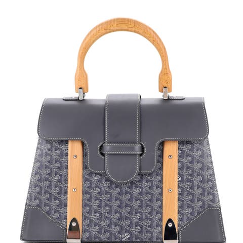 Saigon Top Handle Bag Coated Canvas with Leather MM