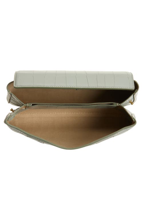Ree Projects Elieze Soft Croc Embossed Leather Clutch