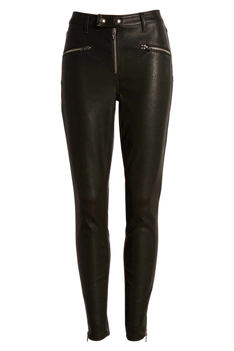 Faux Leather Skinny Pants, Alternate, color, DEJA BOO