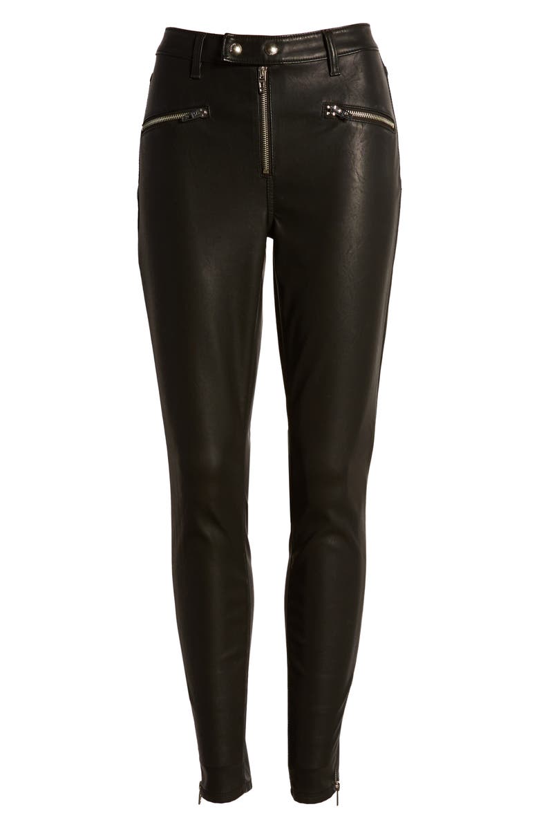 BLANKNYC Faux Leather Skinny Pants, Alternate, color, 