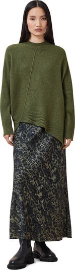 Lock Asymmetrical Crewneck Sweater