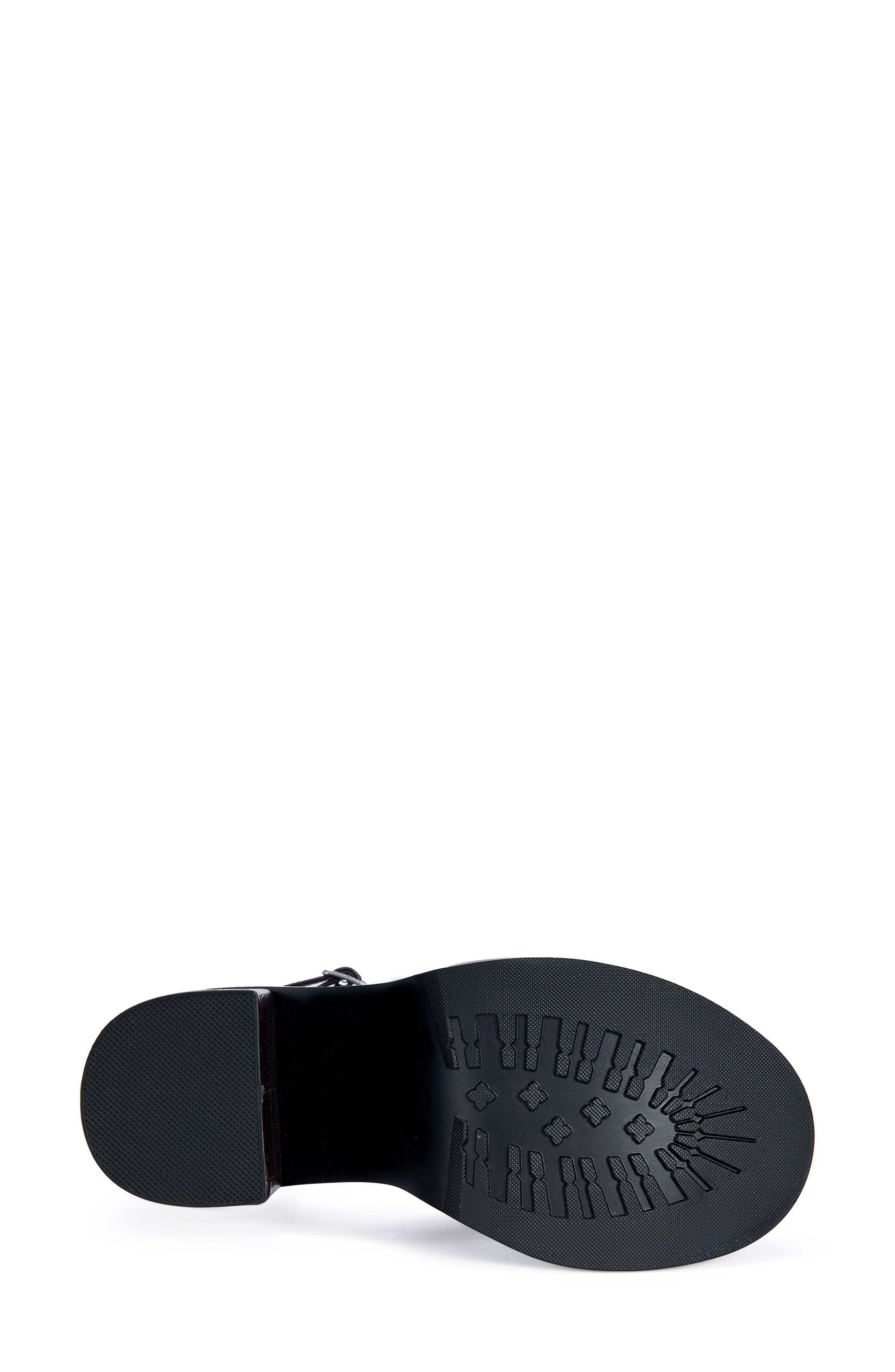 Anthelmine Croc Embossed Platform Sandal, Alternate, color, ESPRESSO