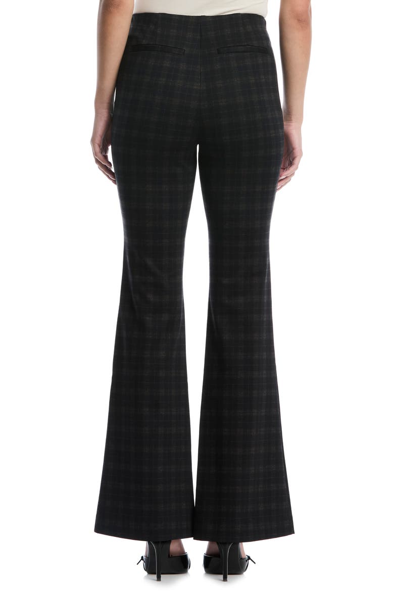 Check Bootcut Pants, Alternate, color, BLACK