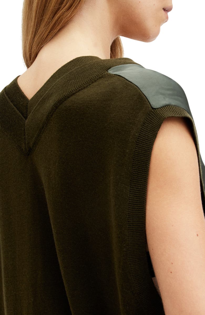 AllSaints Bern Tank Top, Alternate, color, Tarmac Green