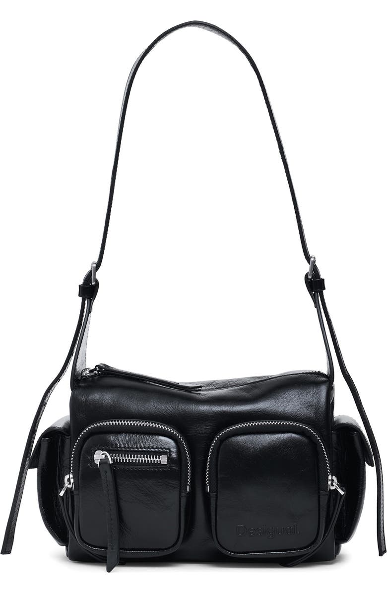 Desigual Faux Leather Shoulder Bag, Main, color,