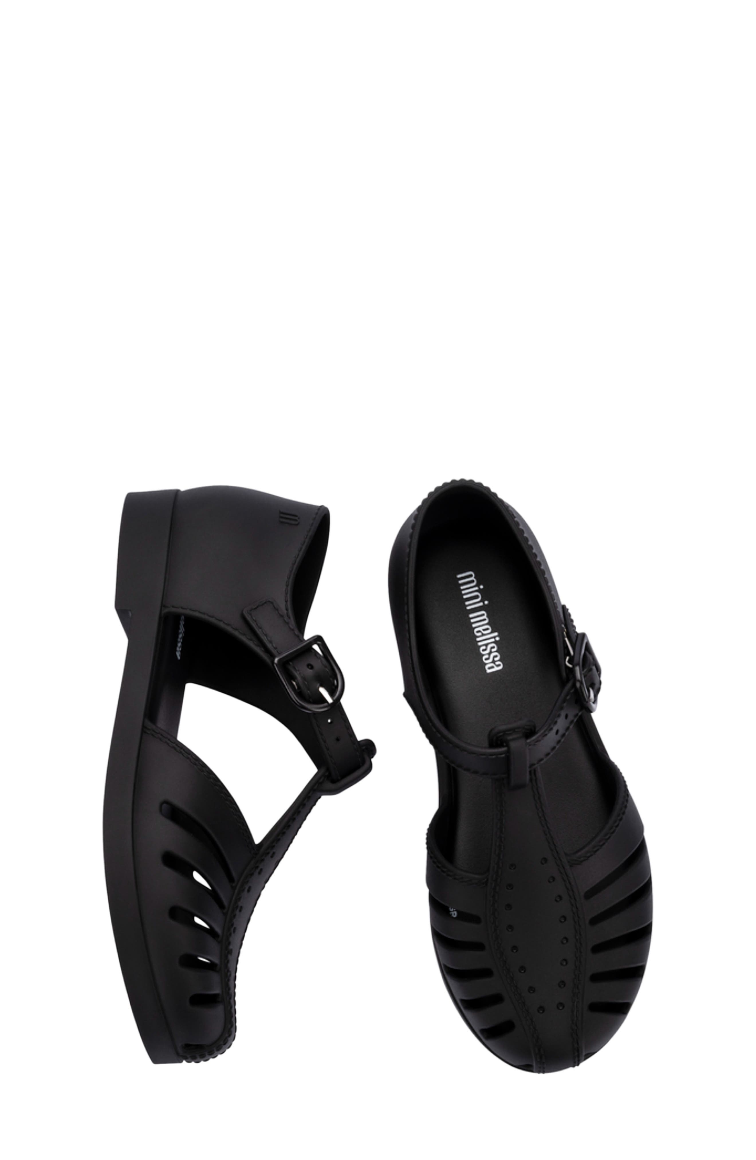 Kids' Aranha Fisherman Sandal, Alternate, color, MATT BLACK