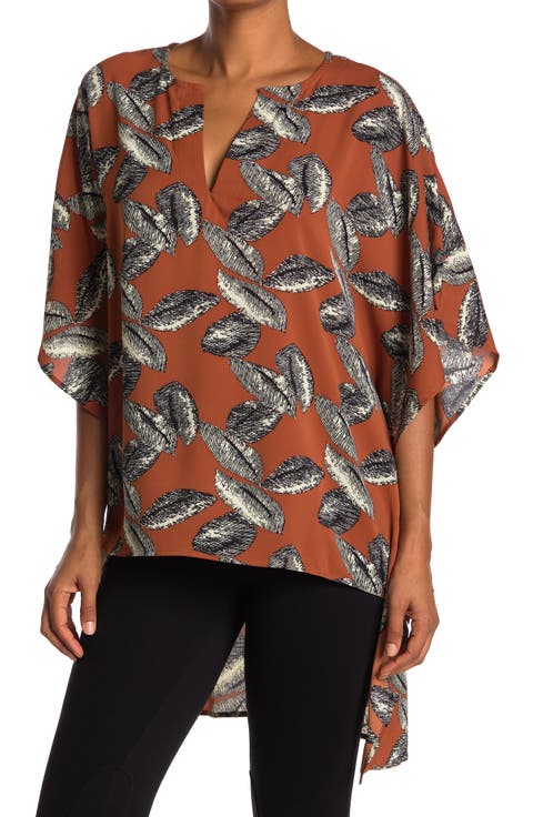 Feather Print Top