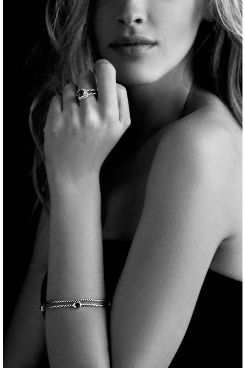 Petite Albion® Diamond Halo Cushion Ring, Alternate, color, WHITE TOPAZ